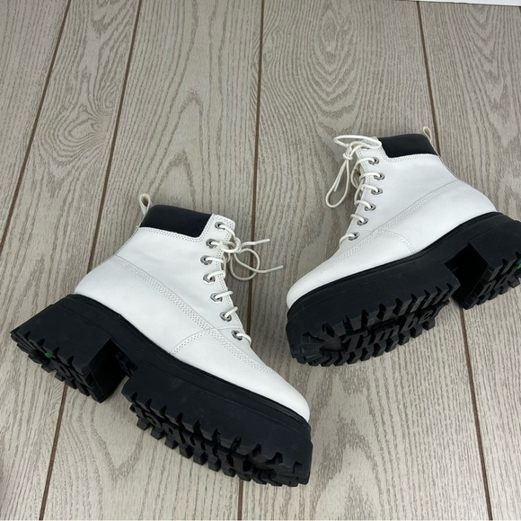 Timberland Women's Sky Waterproof Lace-Up Boots US7 Bright White Nubuck $165 - Picture 6 of 11
